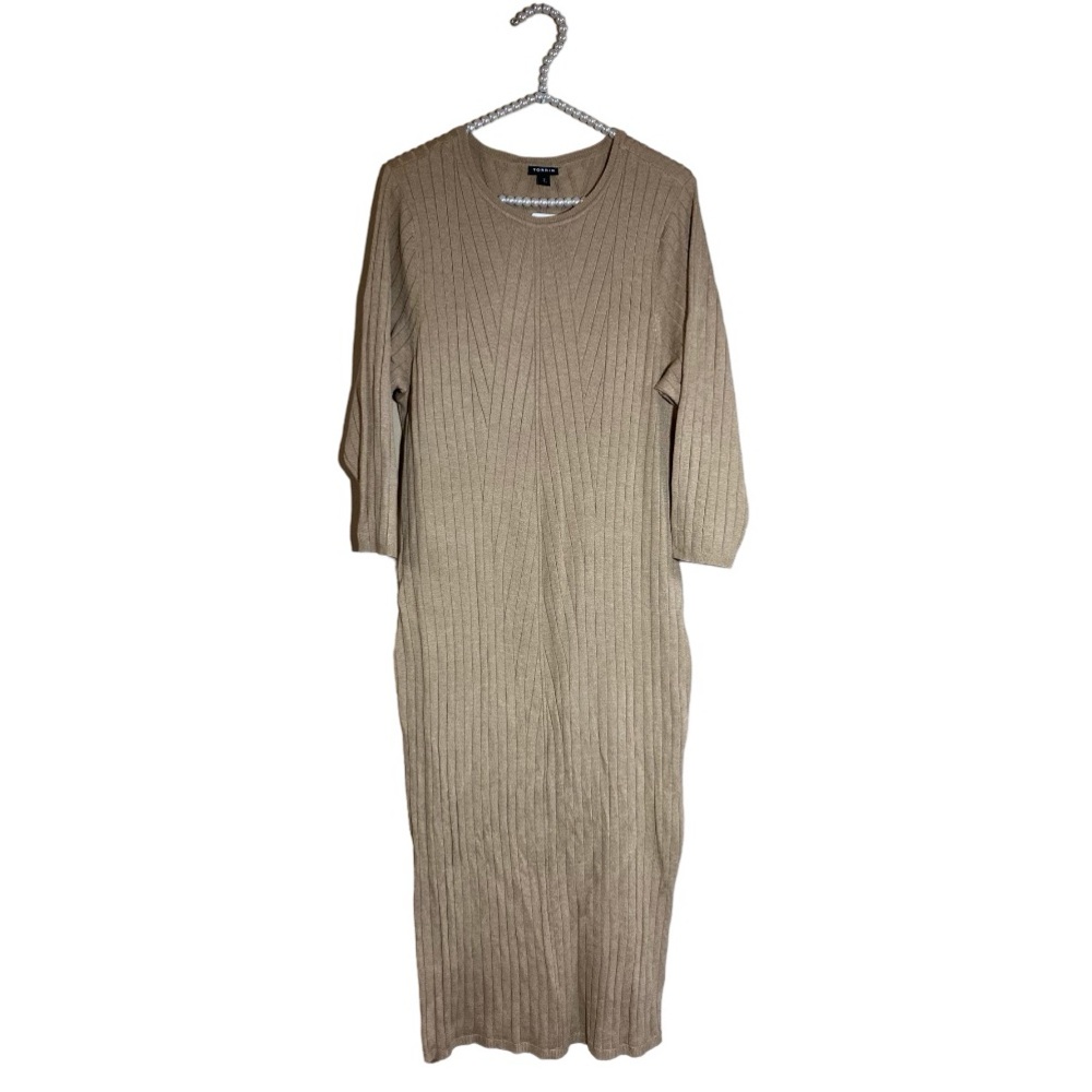 Torrid beige midi sweater dress size 2 {2x}